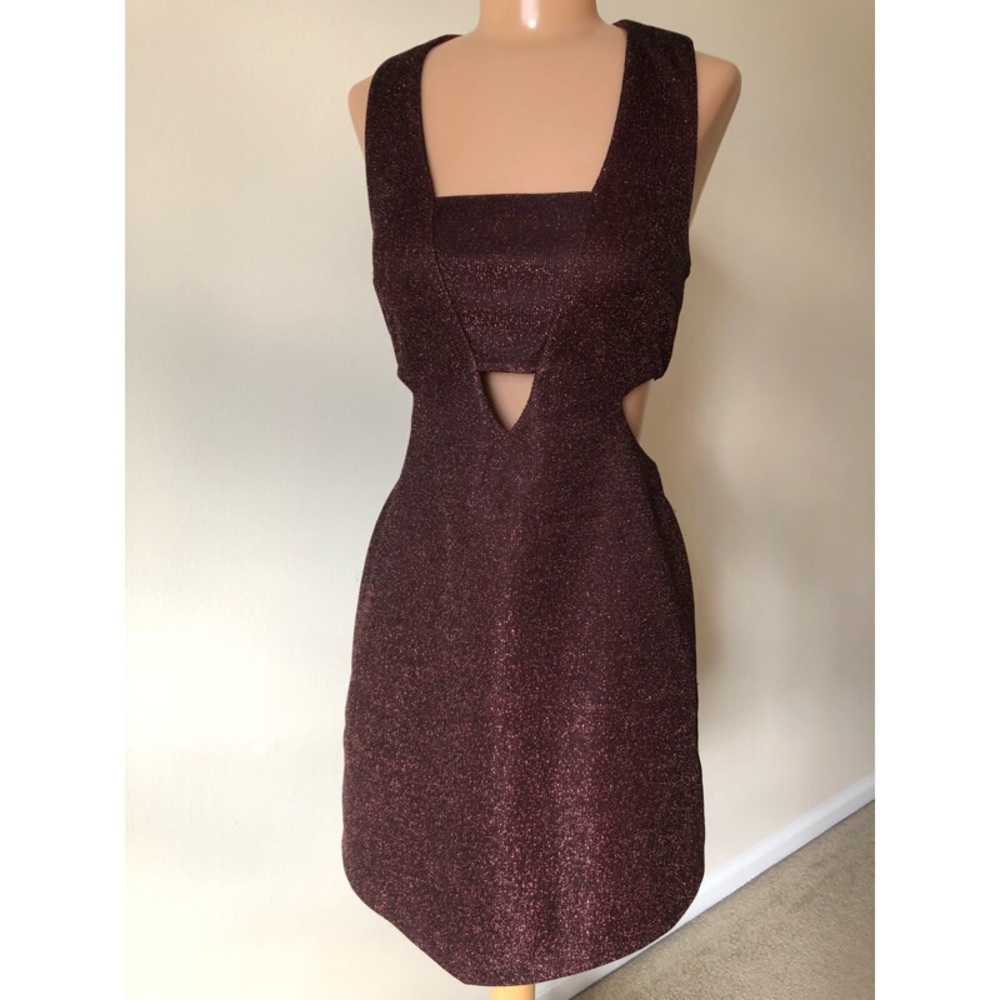 Metallic Cut out Dress 💋 Express